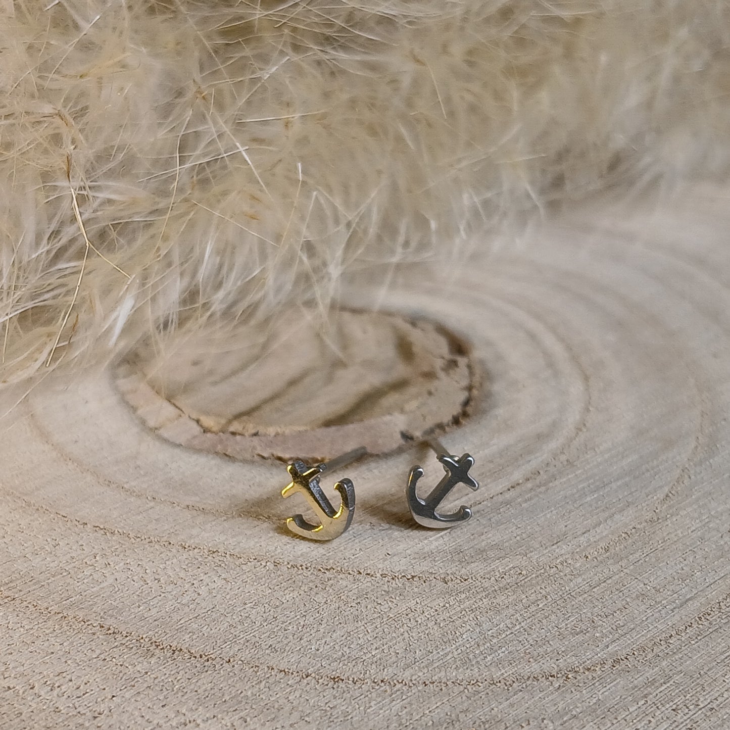 Ohrstecker Edelstahl Anker