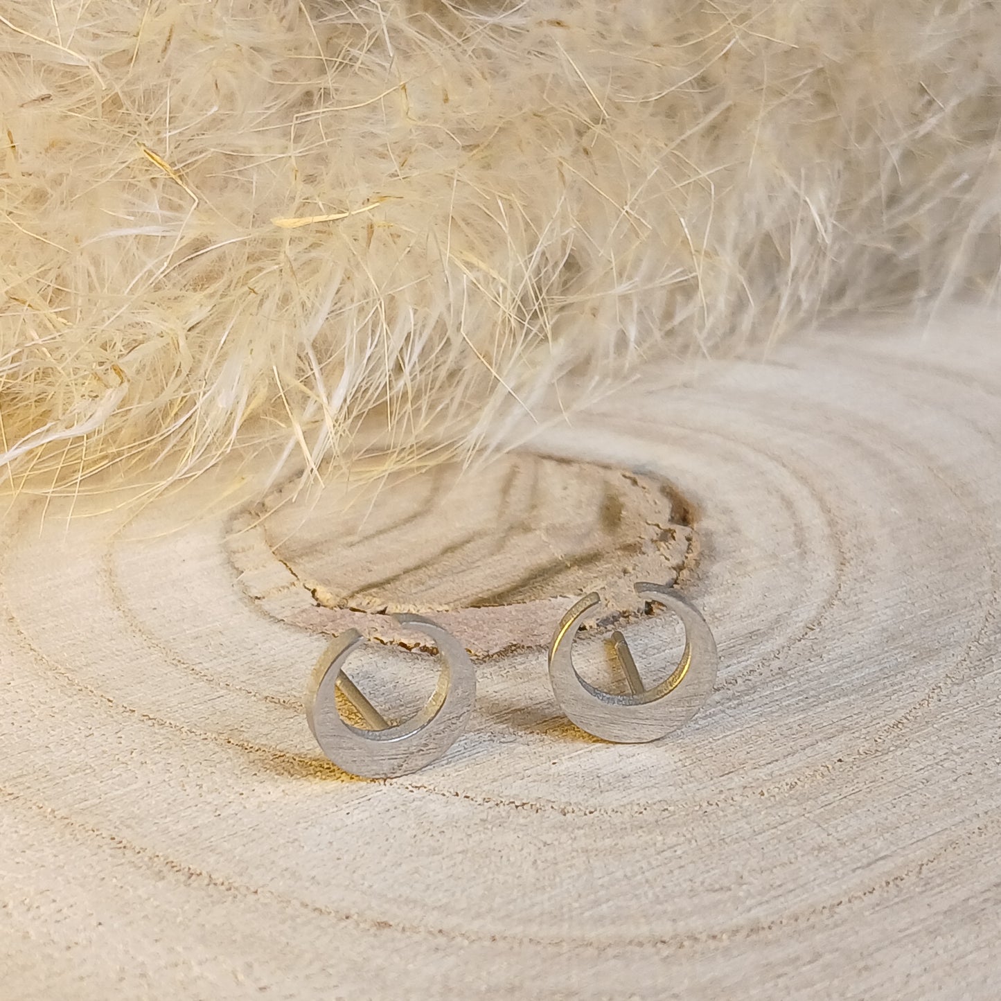 Ohrstecker Edelstahl Hexen-Mond