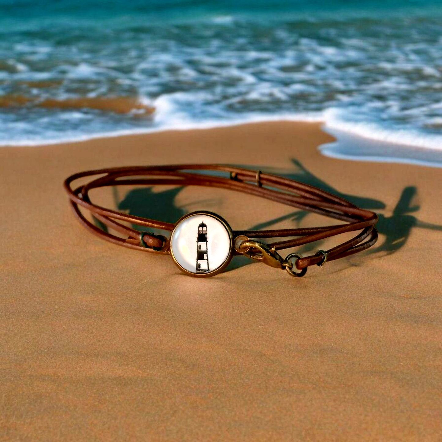 Armband Cabochon "Leuchtturm"