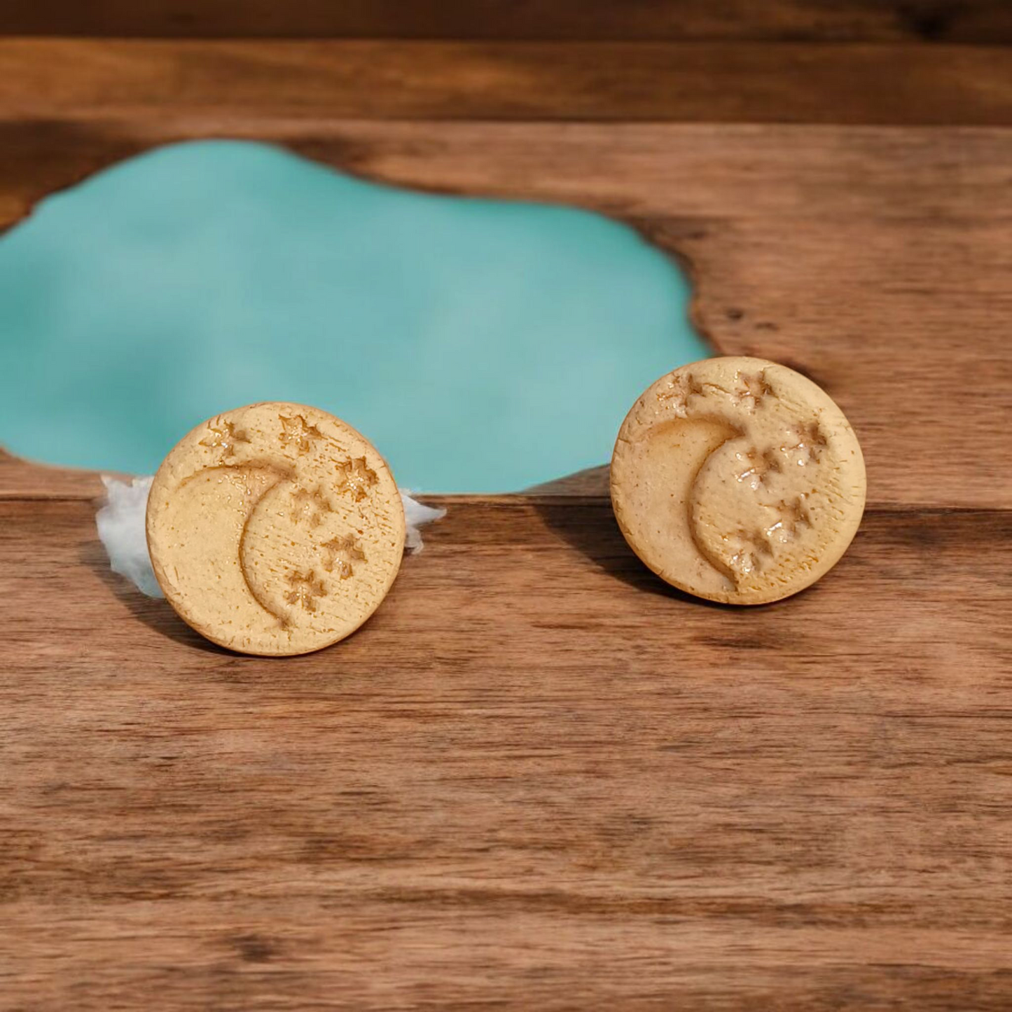 Ohrstecker Keramik "Mond & Sterne"