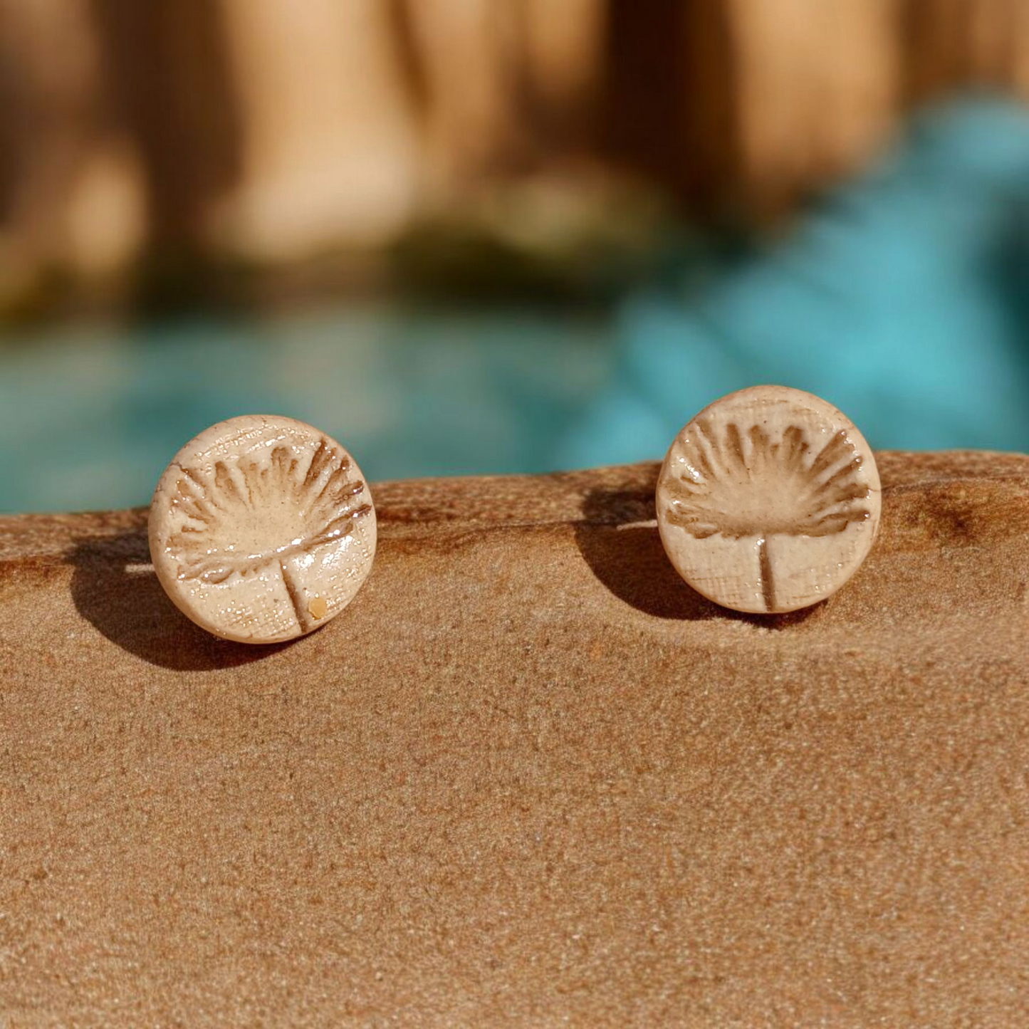 Ohrstecker Keramik "Pusteblume"