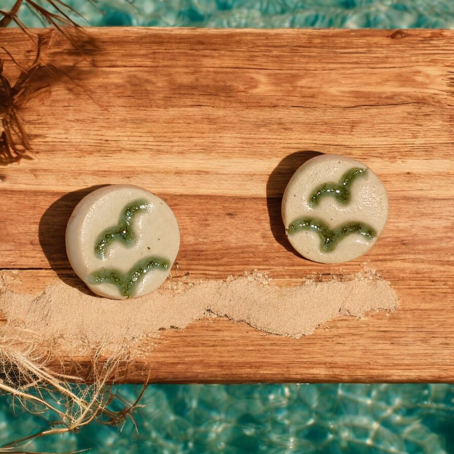 Ohrstecker Keramik "Vogel"