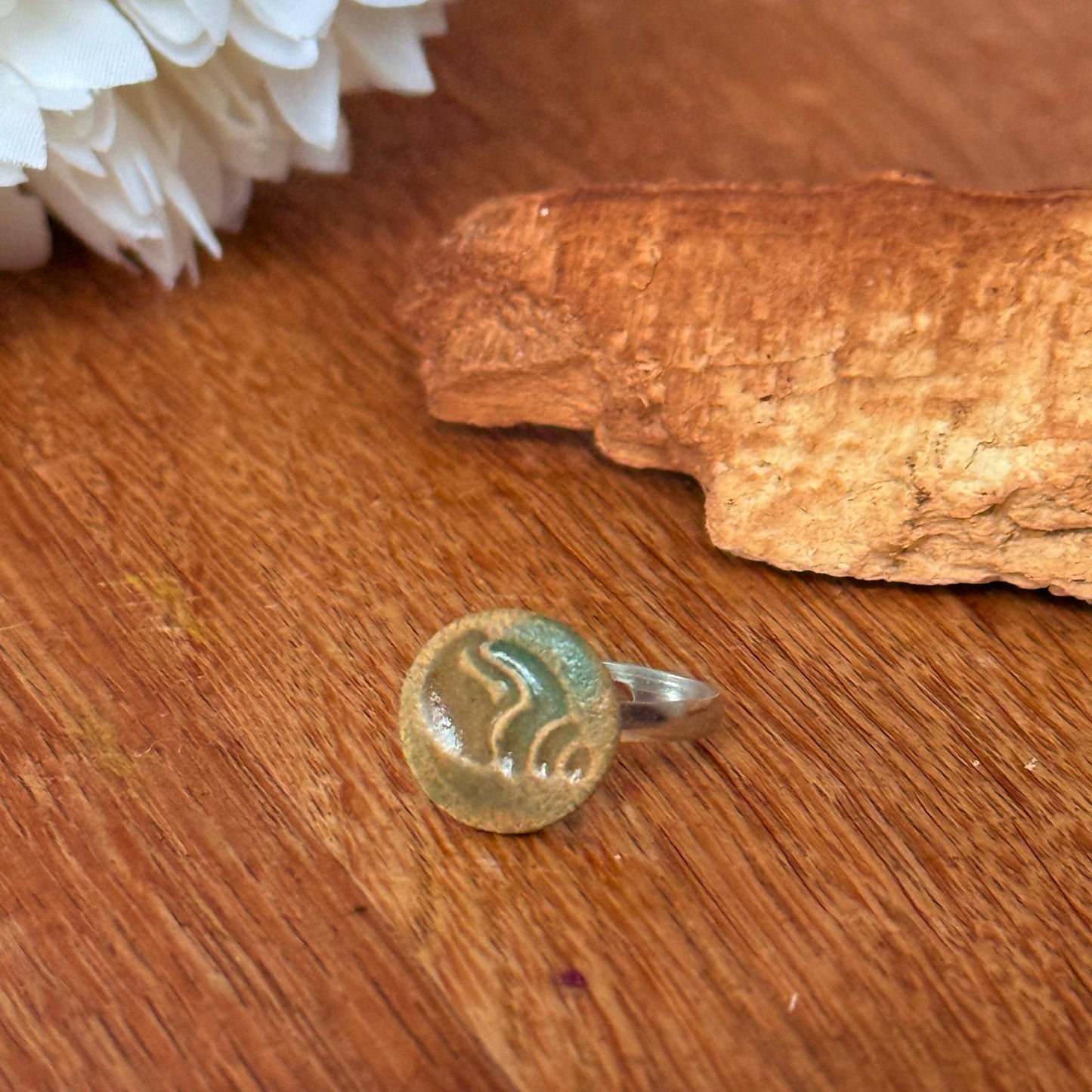 Ring Keramik "Muschel"