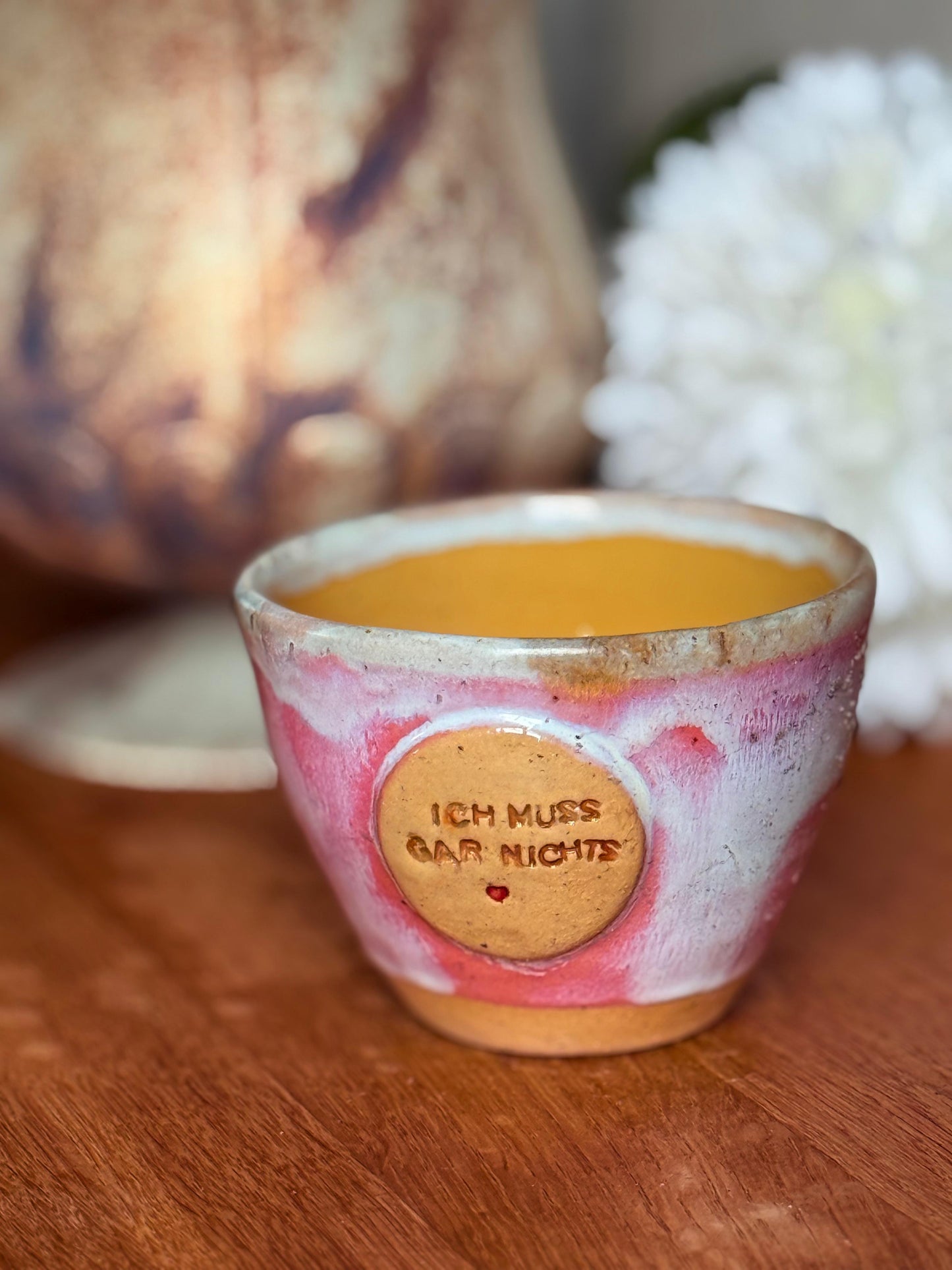 Becher Keramik "Ich muss gar nichts"