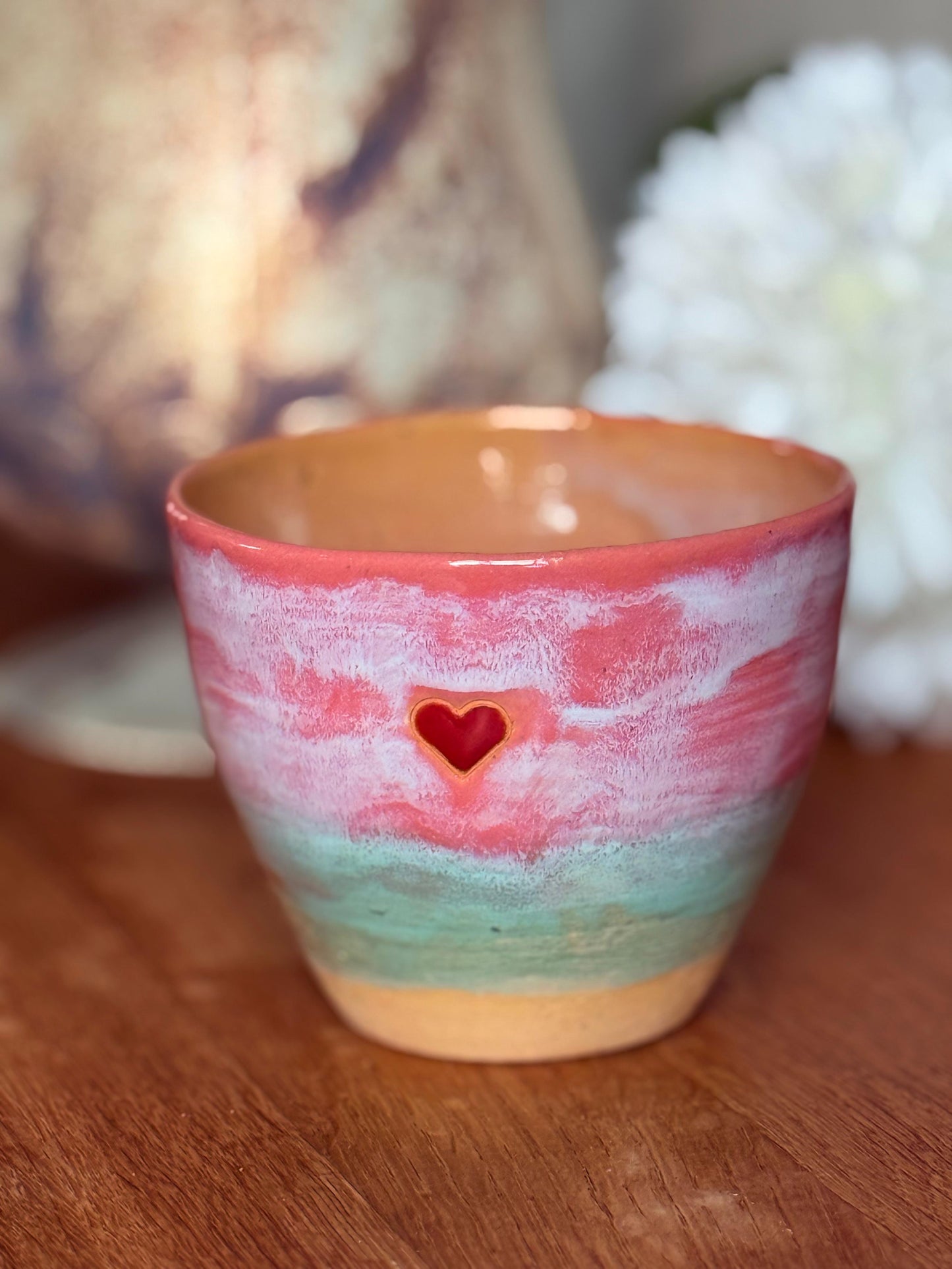 Becher Keramik "Herz"