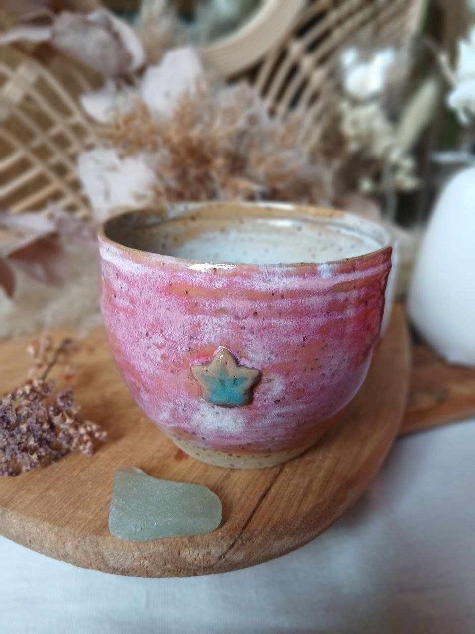 Becher Keramik "Stern"