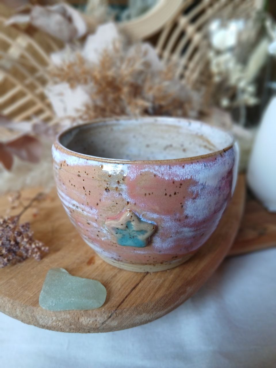 Becher Keramik "Stern"