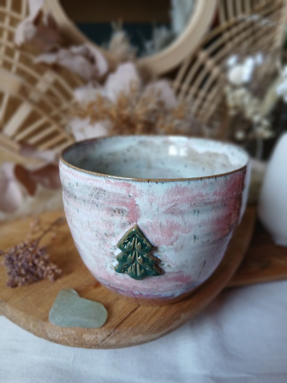 Becher Keramik "Tannenbaum"