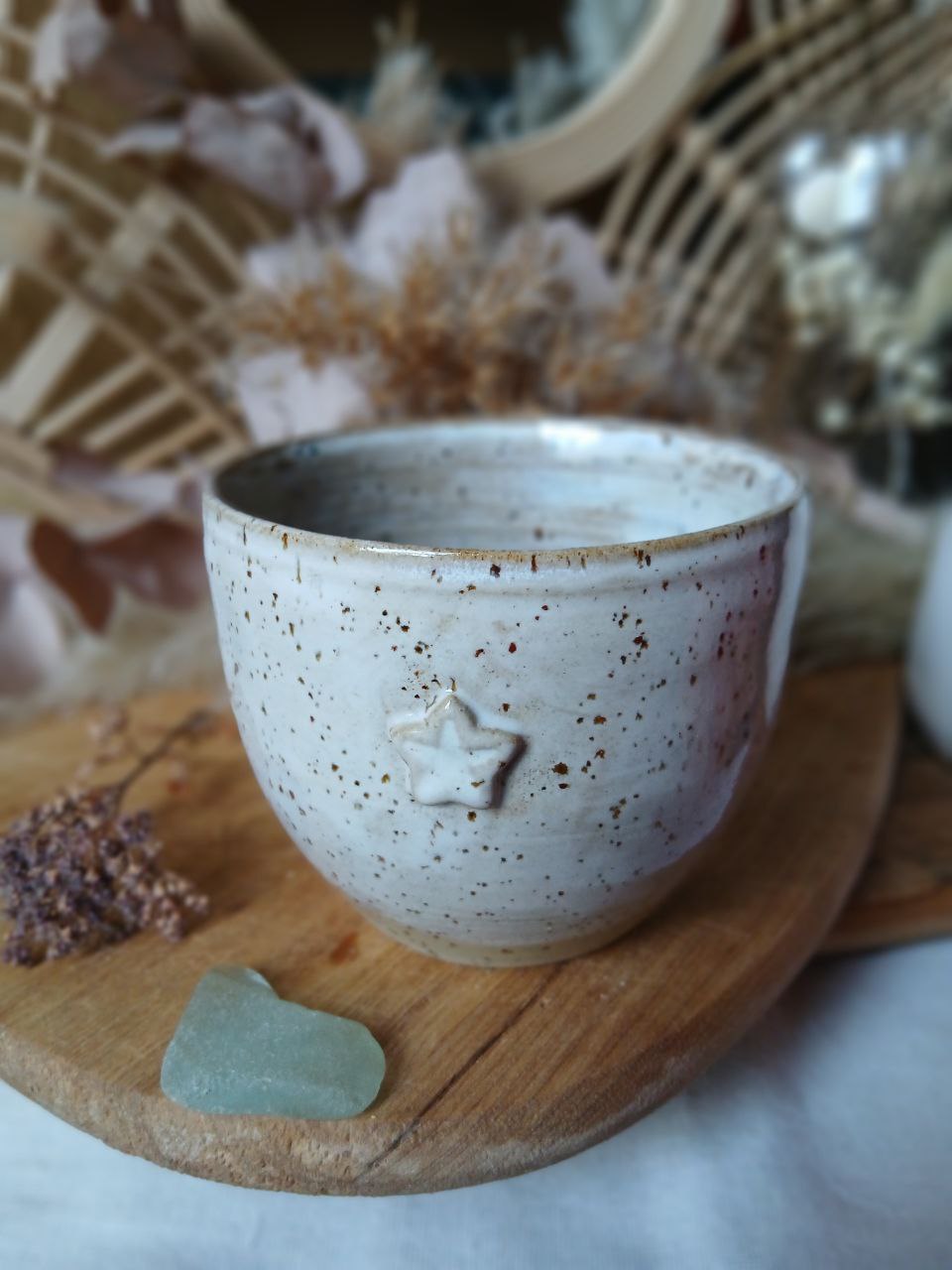 Becher Keramik "Stern"