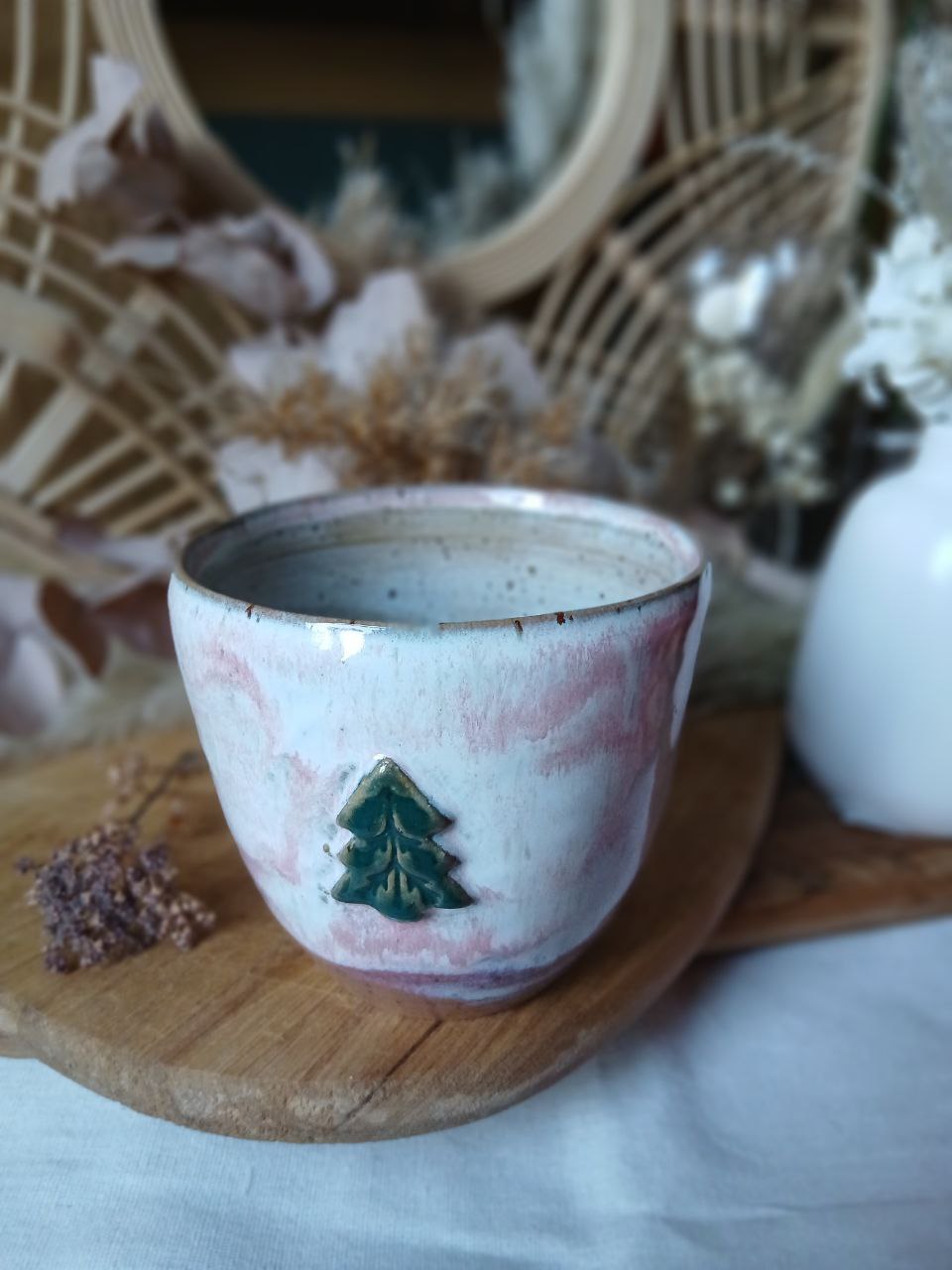 Becher Keramik "Tannenbaum"