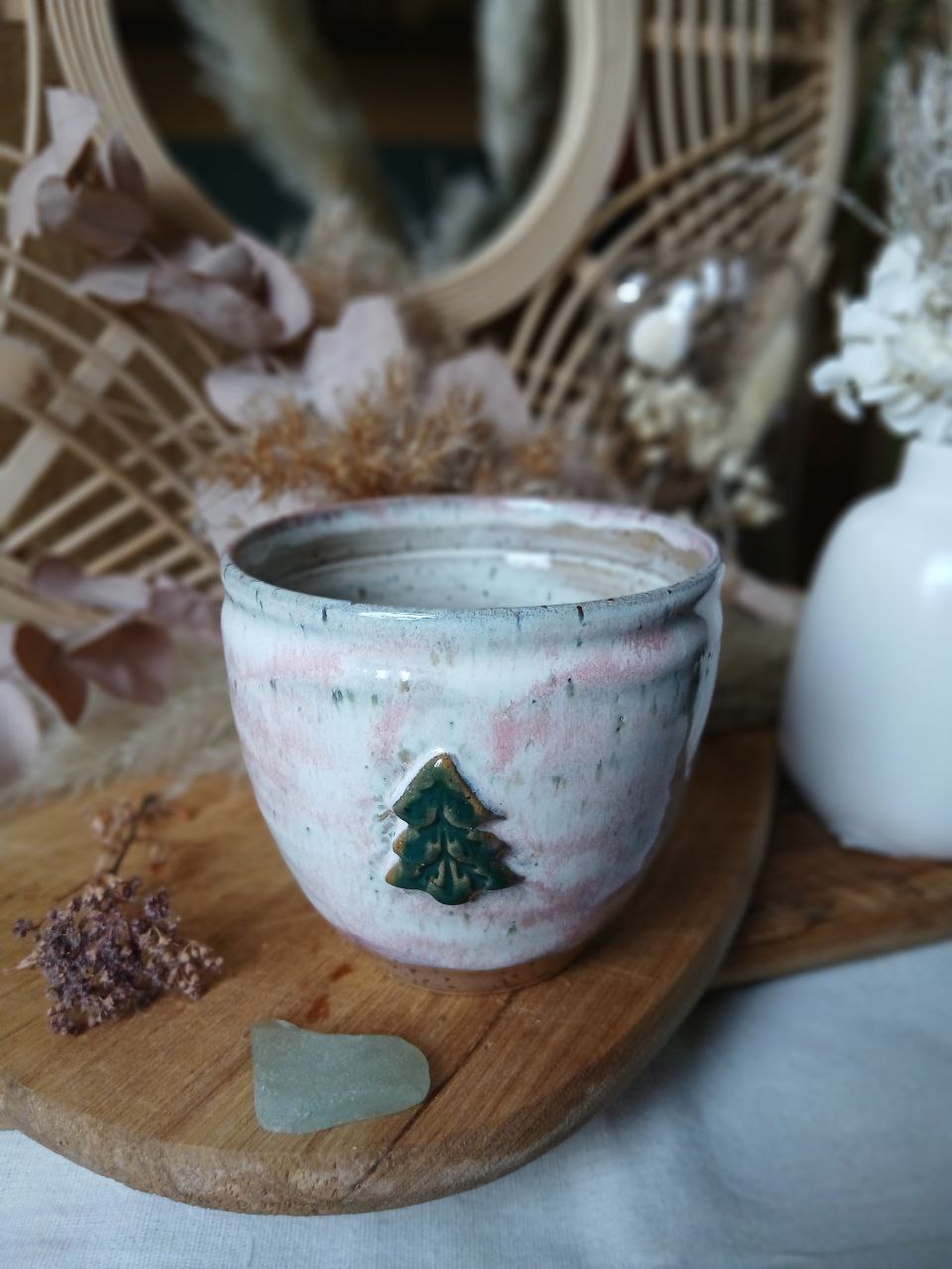 Becher Keramik "Tannenbaum"