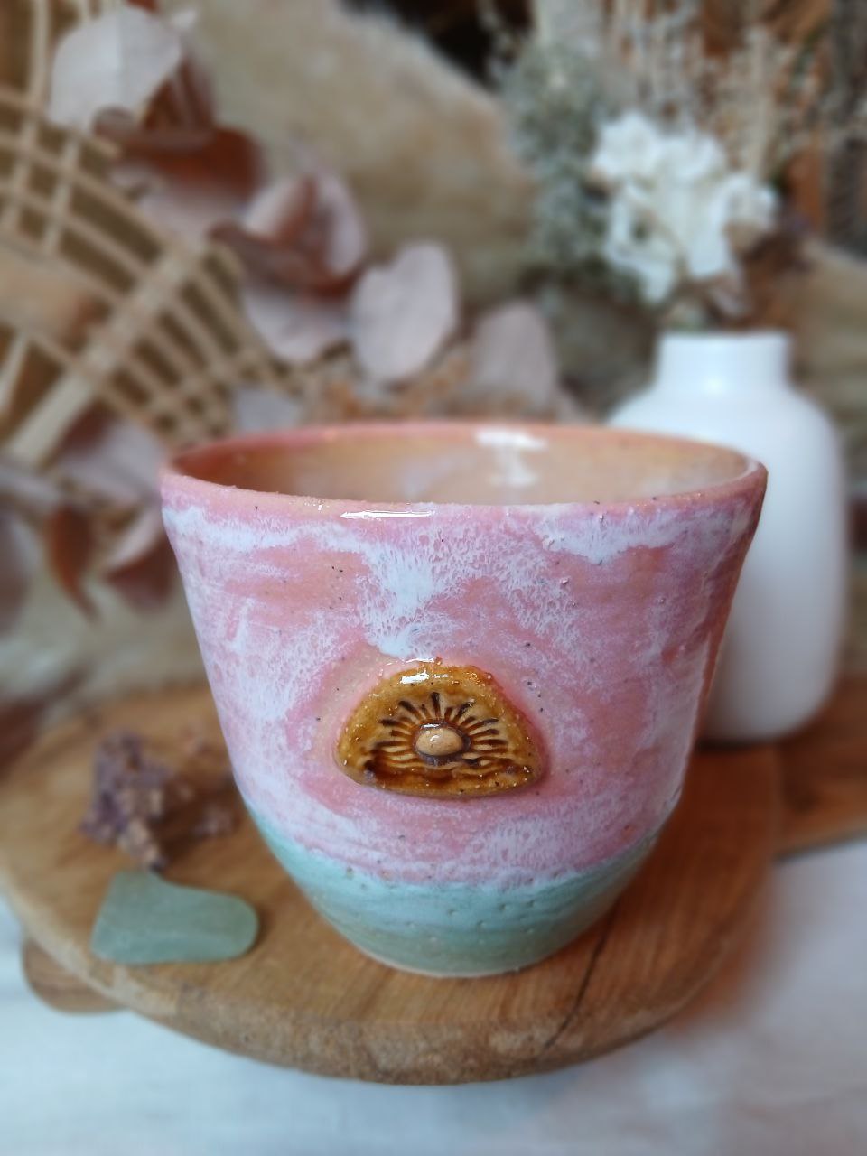 Becher Keramik "Sonne"