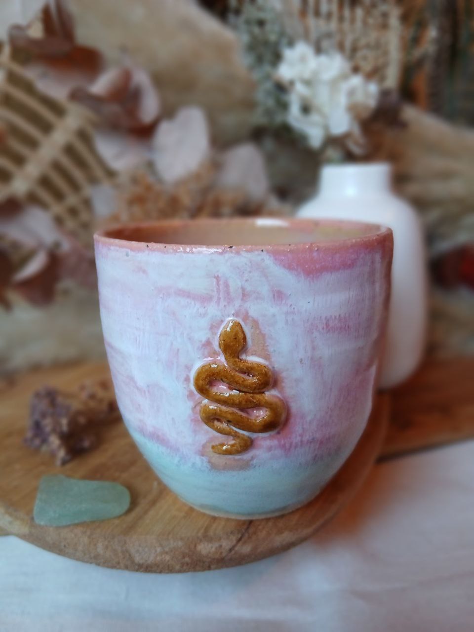 Becher Keramik "Schlange"