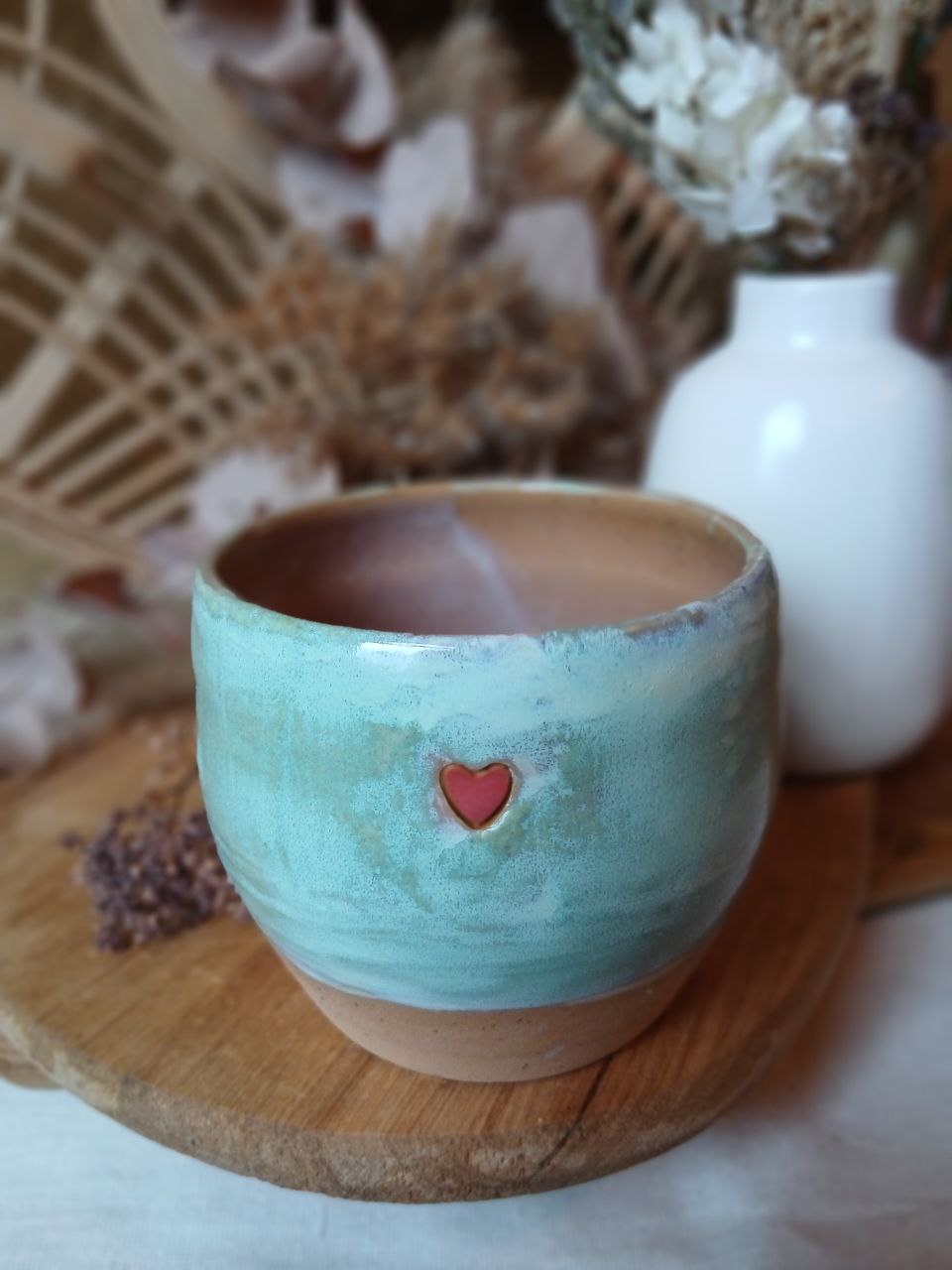 Becher Keramik "Herz"