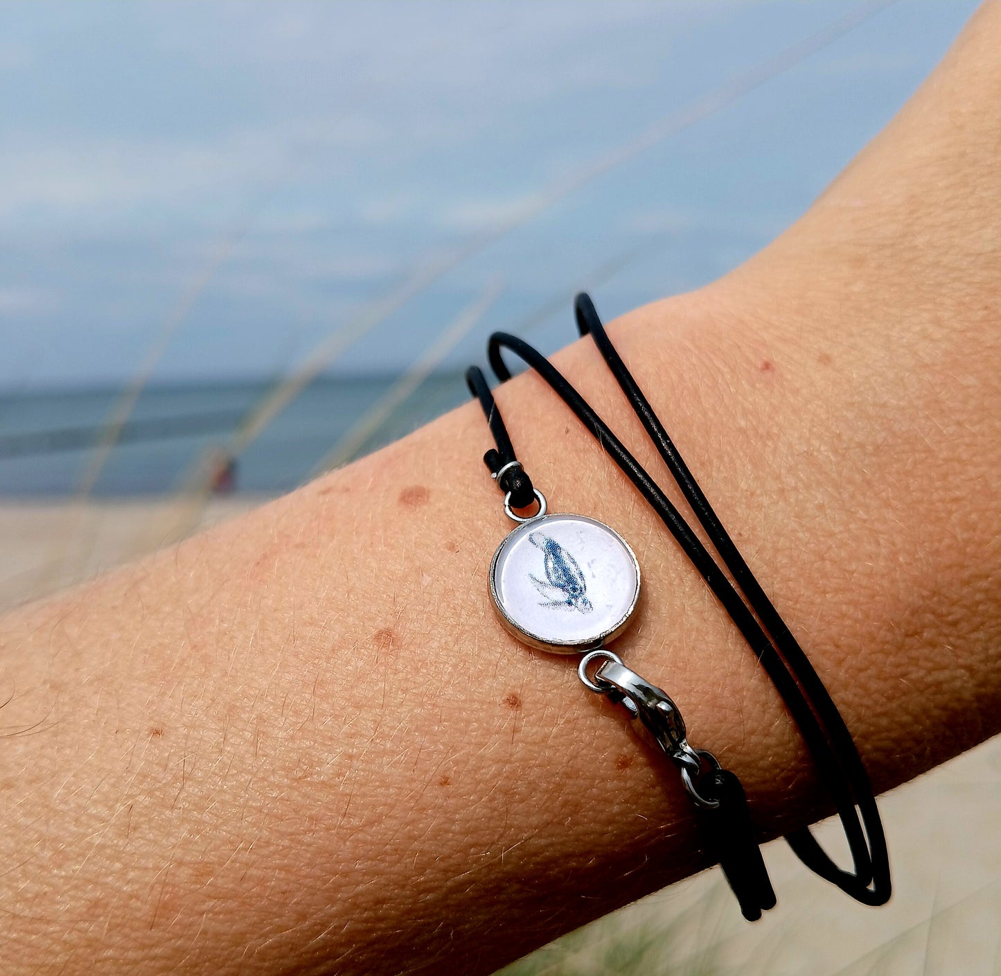 Armband Cabochon "Schildkröte" silber