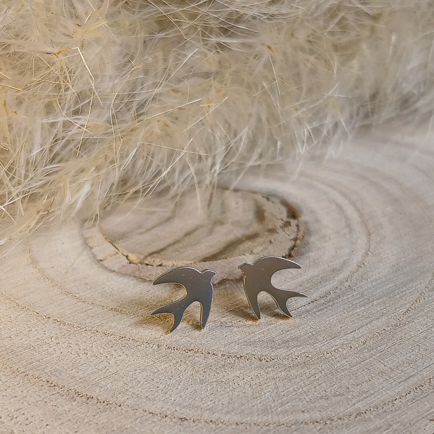 Ohrstecker Edelstahl Vogel