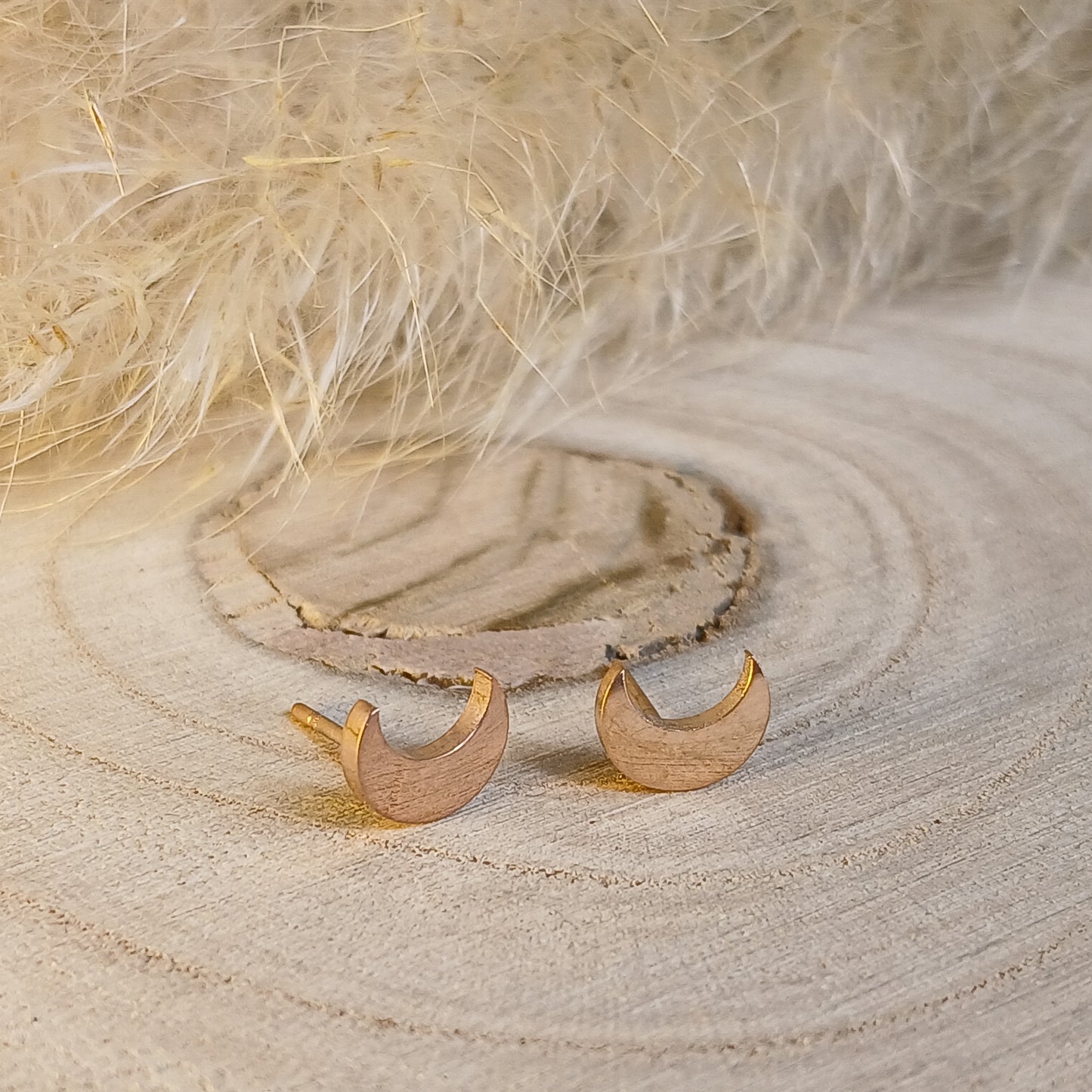 Ohrstecker Edelstahl Mond