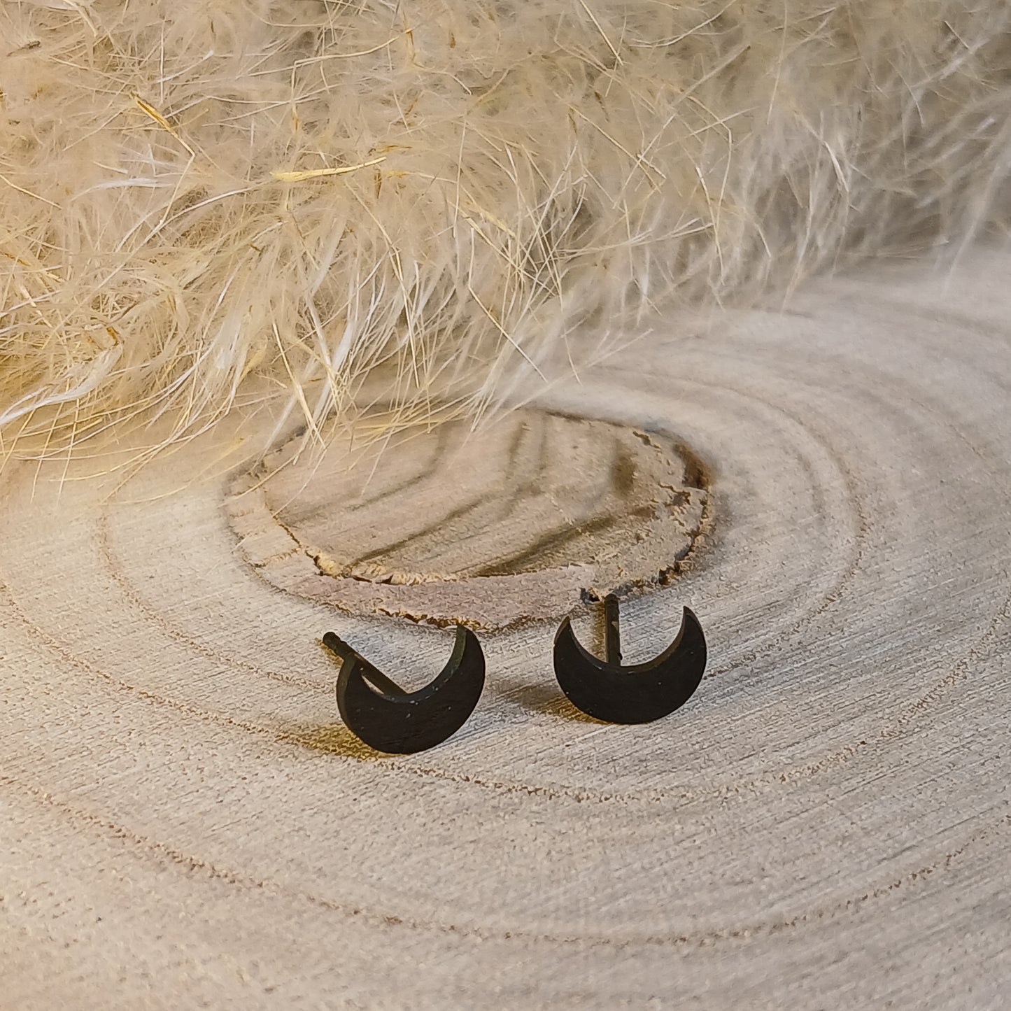 Ohrstecker Edelstahl Mond