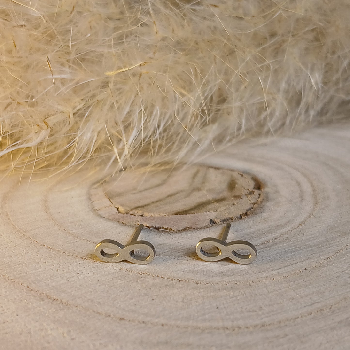 Ohrstecker Edelstahl Liegende Acht