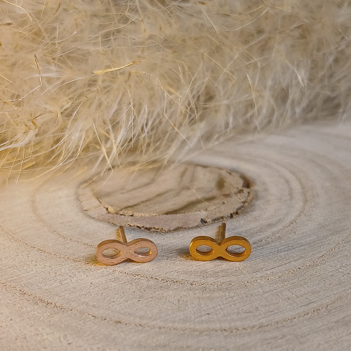 Ohrstecker Edelstahl Liegende Acht