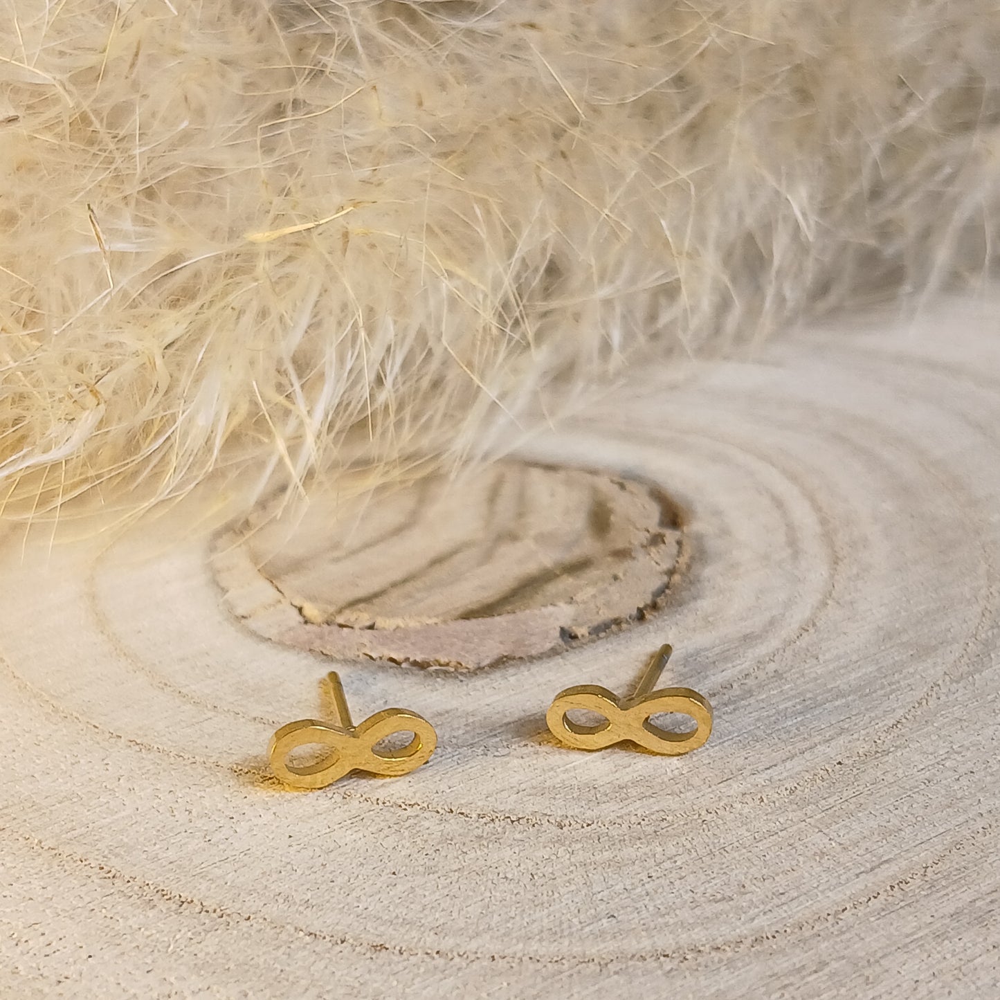 Ohrstecker Edelstahl Liegende Acht