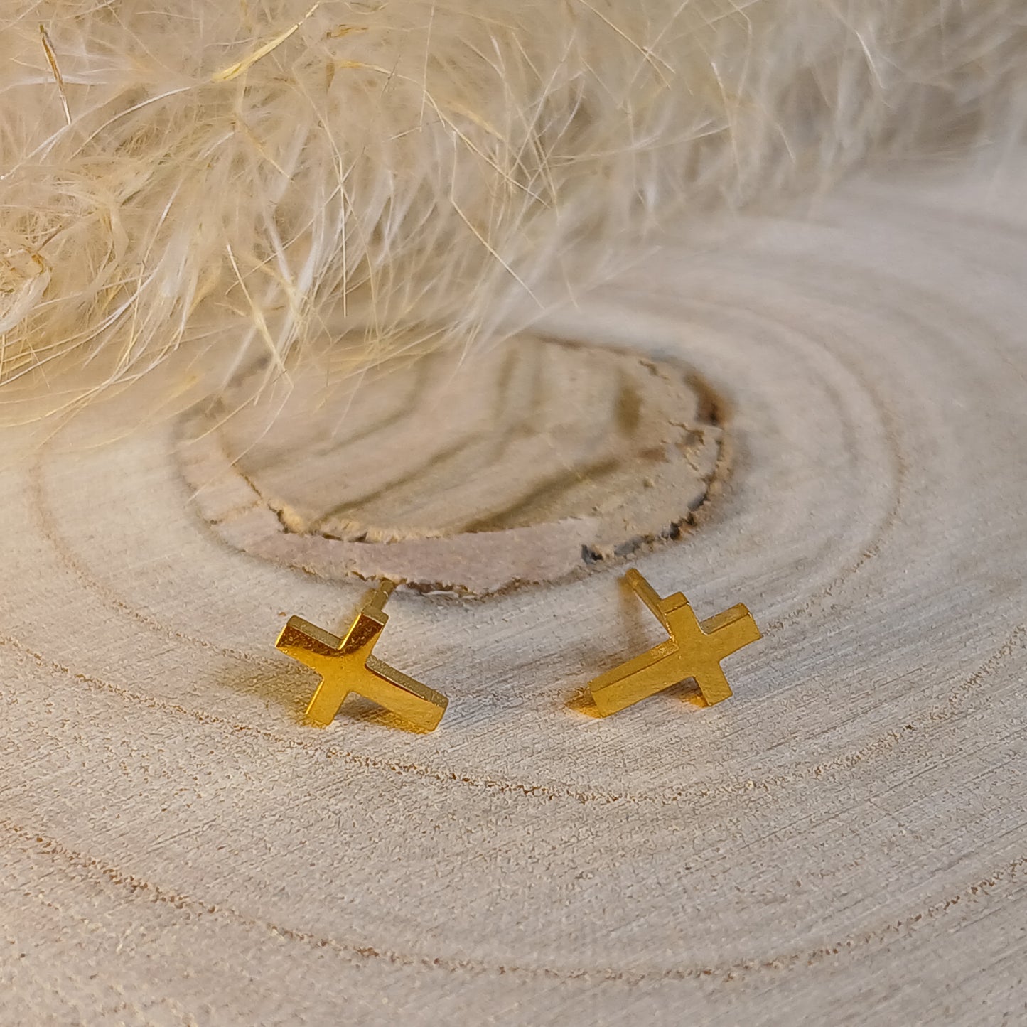 Ohrstecker Edelstahl Kreuz