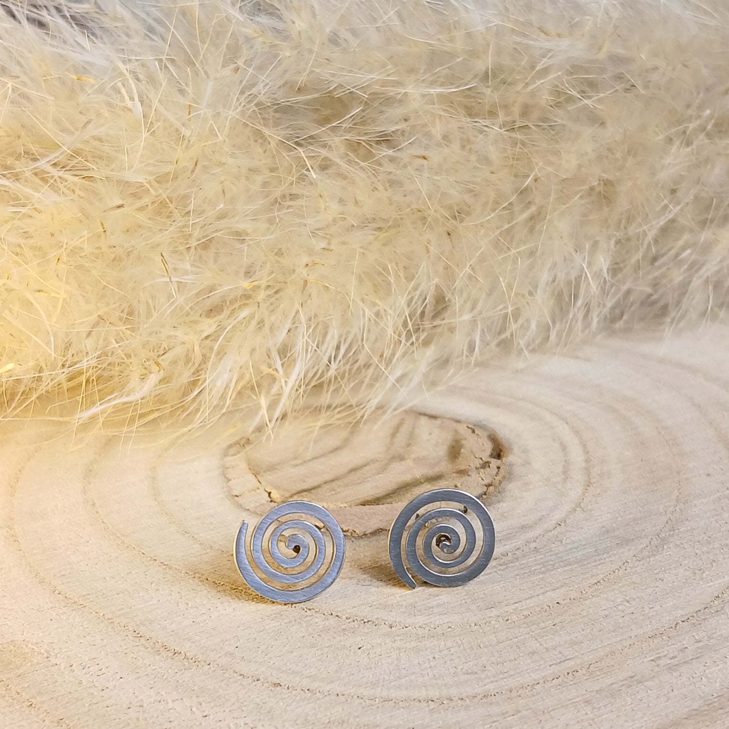 Ohrstecker Edelstahl Spirale