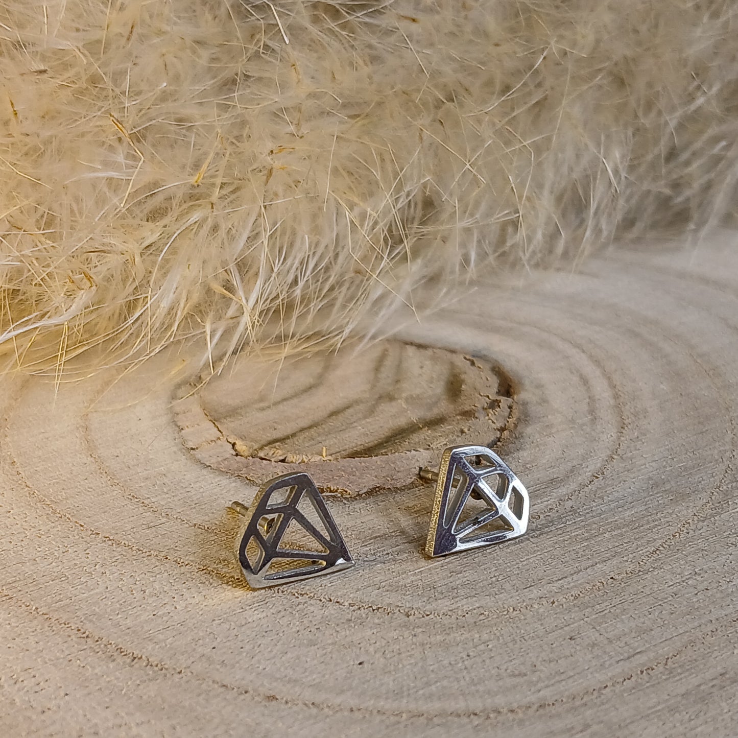 Ohrstecker Edelstahl Diamant