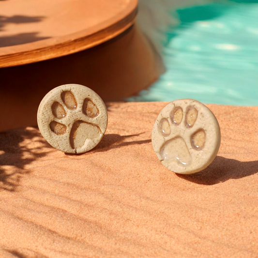 Ohrstecker Keramik "Pfote"