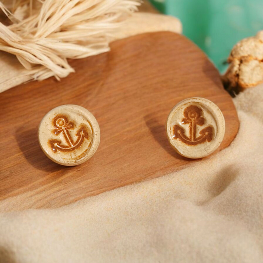 Ohrstecker Keramik "Anker"