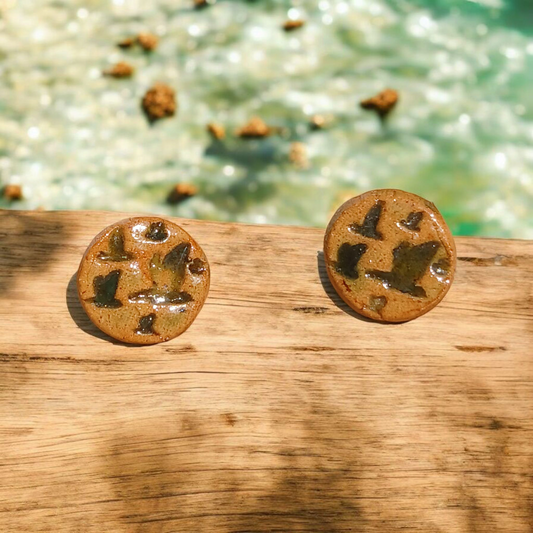 Ohrstecker Keramik "Vogel"