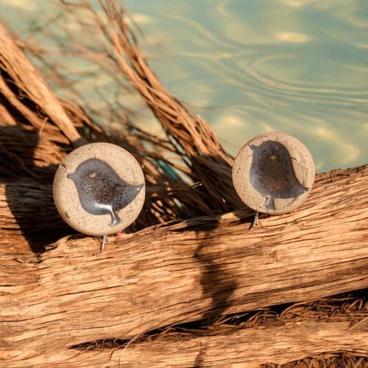 Ohrstecker Keramik "Vogel"