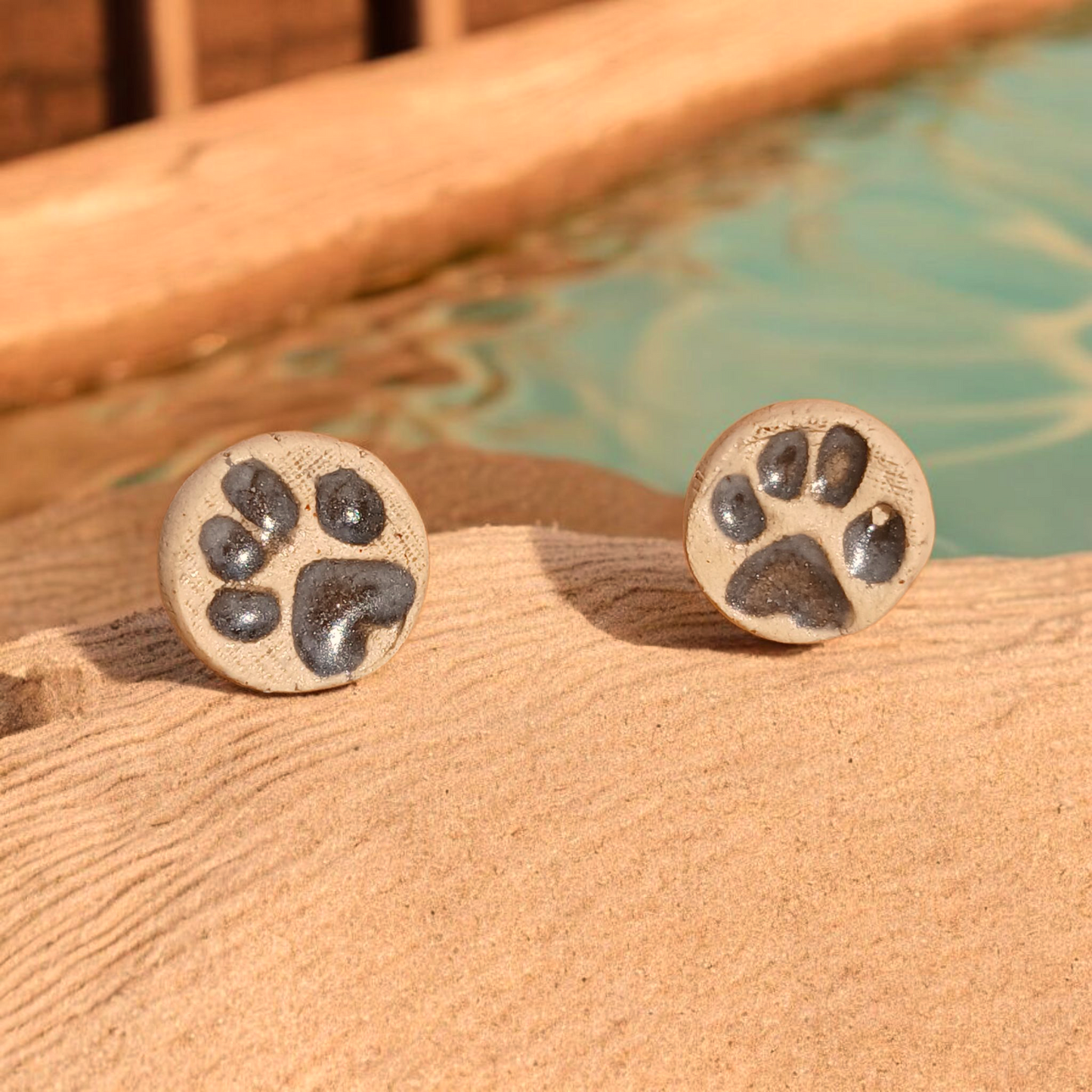 Ohrstecker Keramik "Pfote" (Kopie)