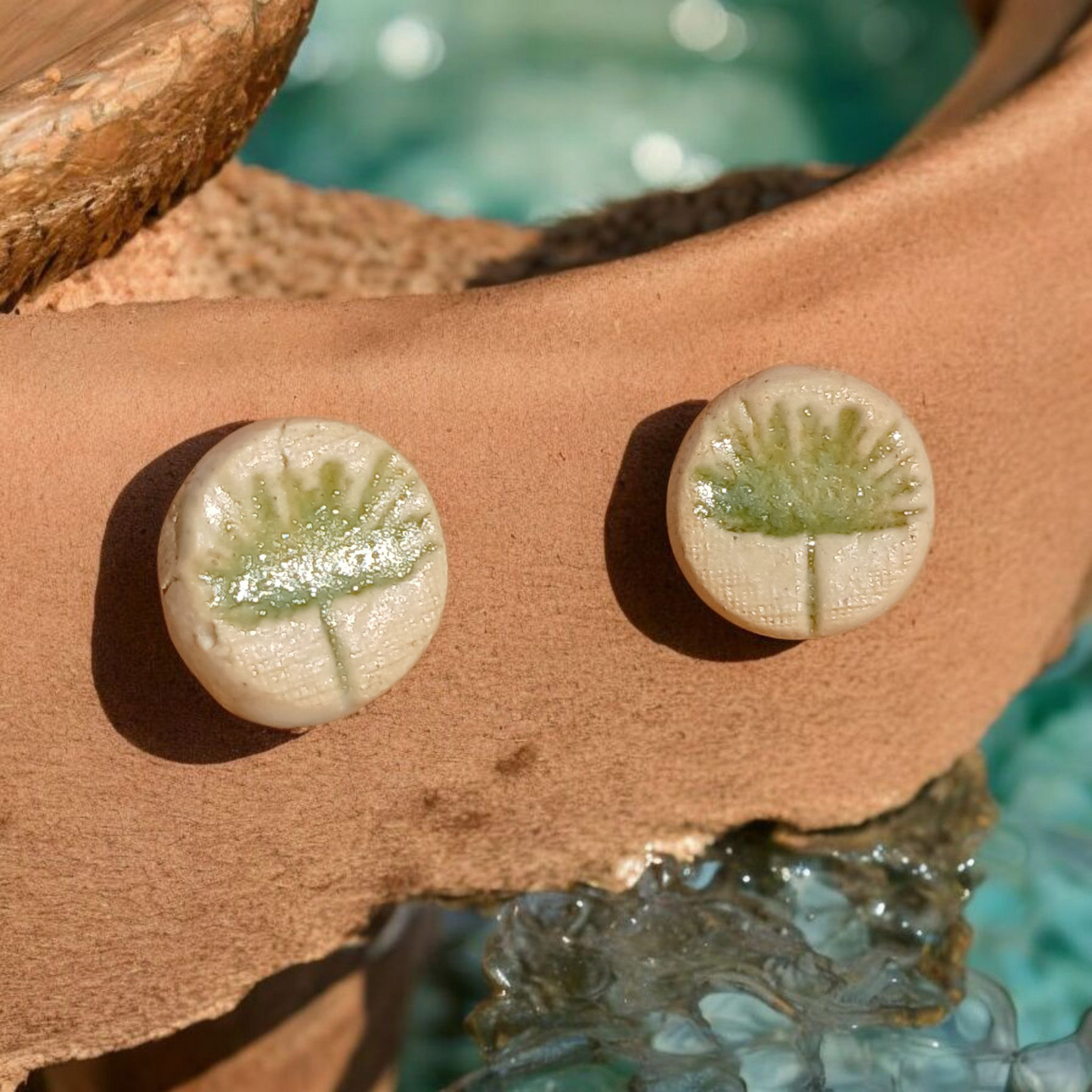 Ohrstecker Keramik "Pusteblume"