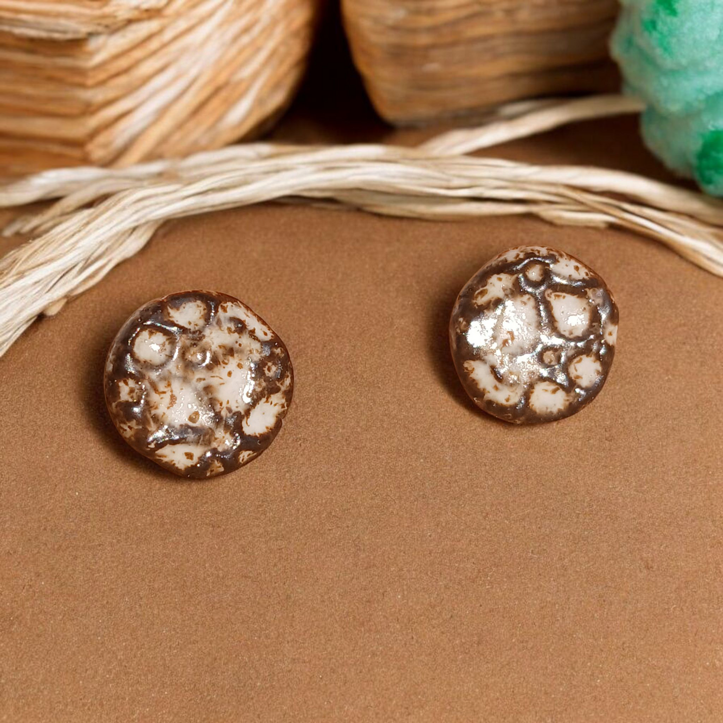 Ohrstecker Keramik "Ornament"