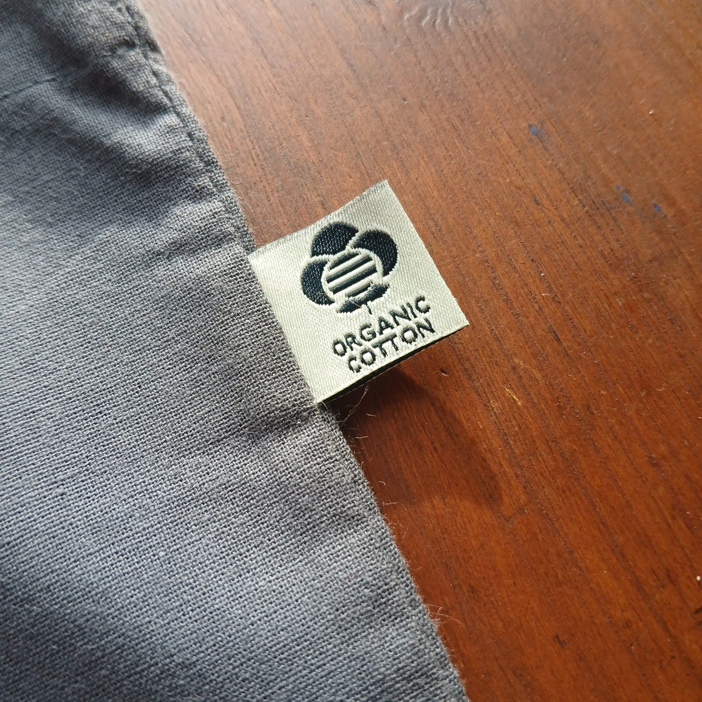 Handbedruckter Bio-Stoffbeutel Spirale