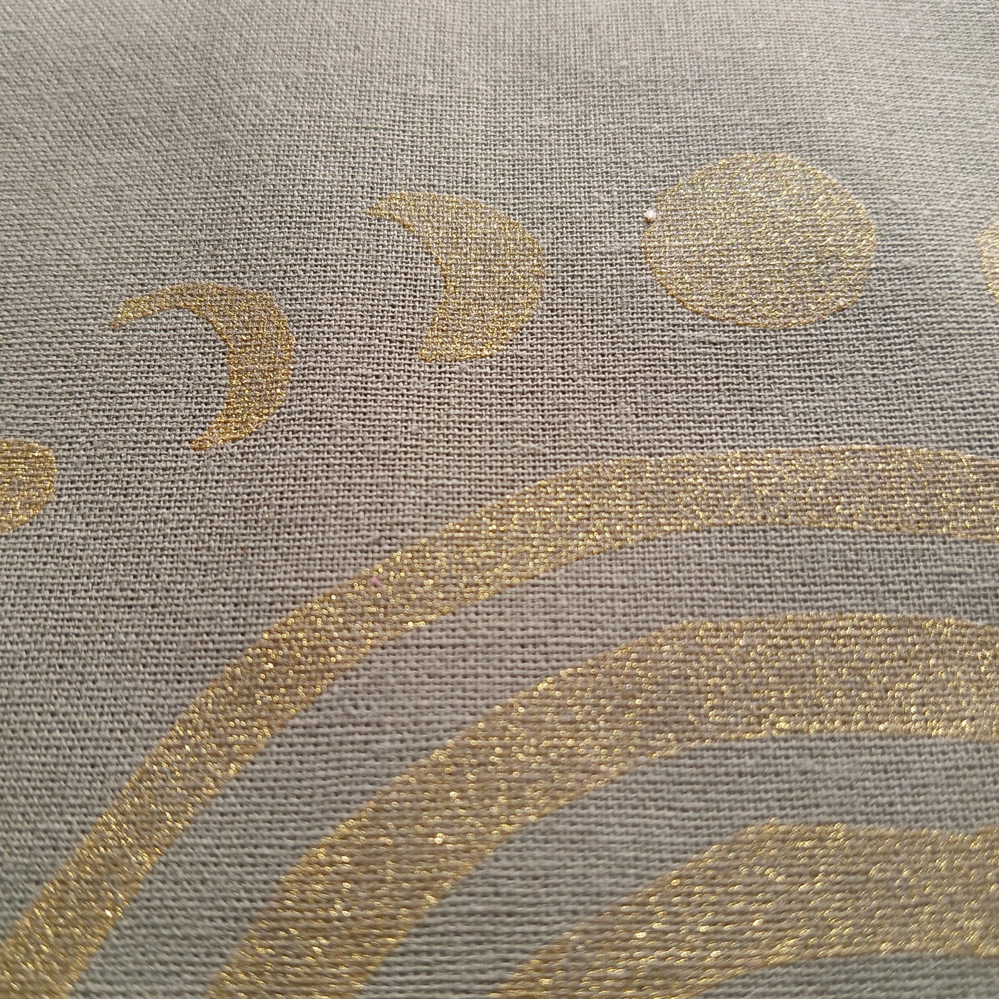 Handbedruckter Bio-Stoffbeutel Spirale