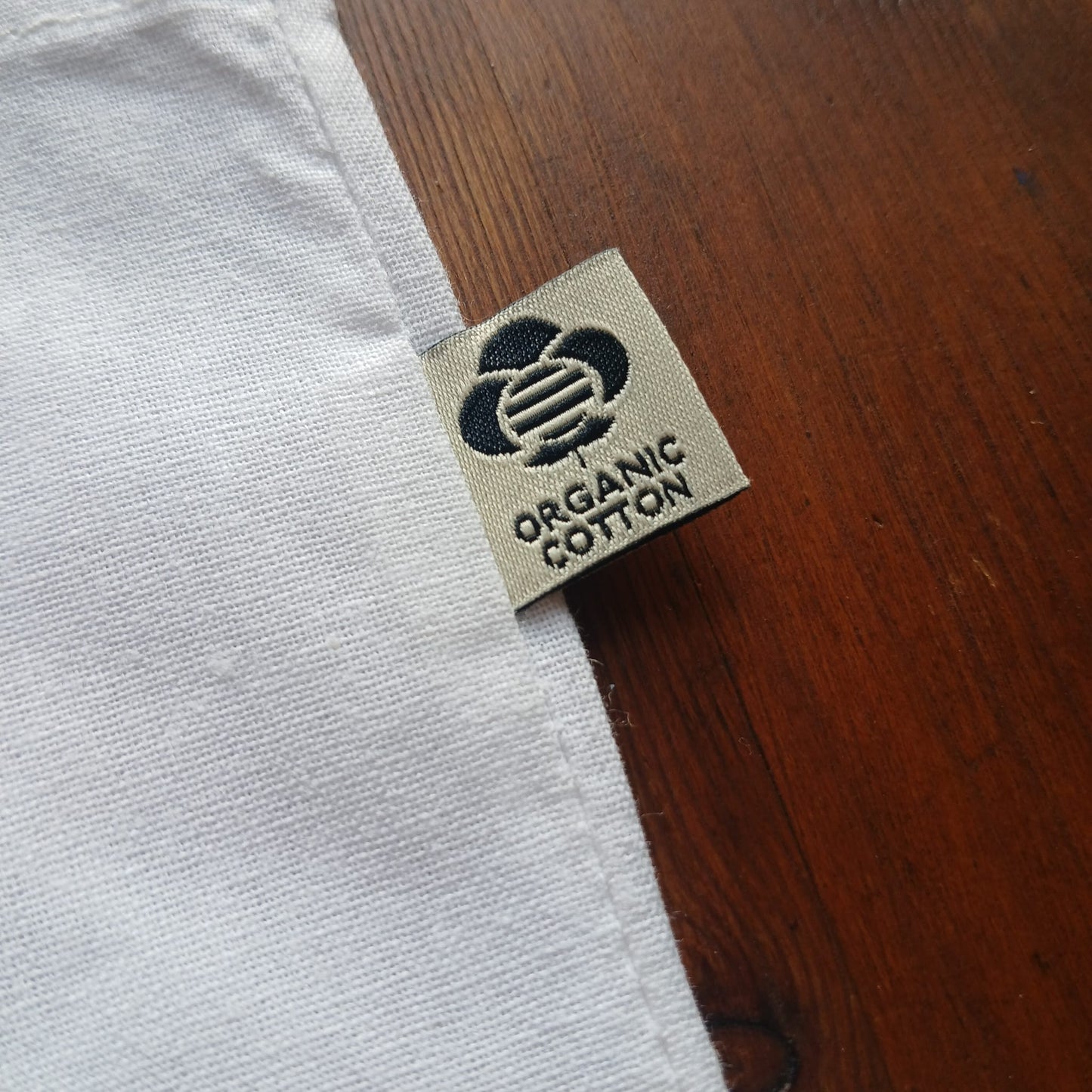 Handbedruckter Bio-Stoffbeutel Spirale