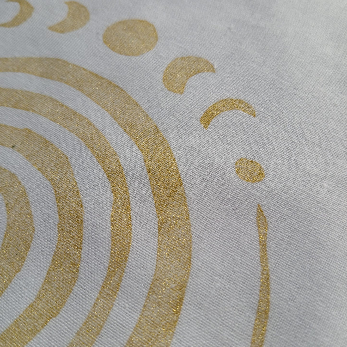 Handbedruckter Bio-Stoffbeutel Spirale