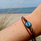 Armband Cabochon "Welle" bronze