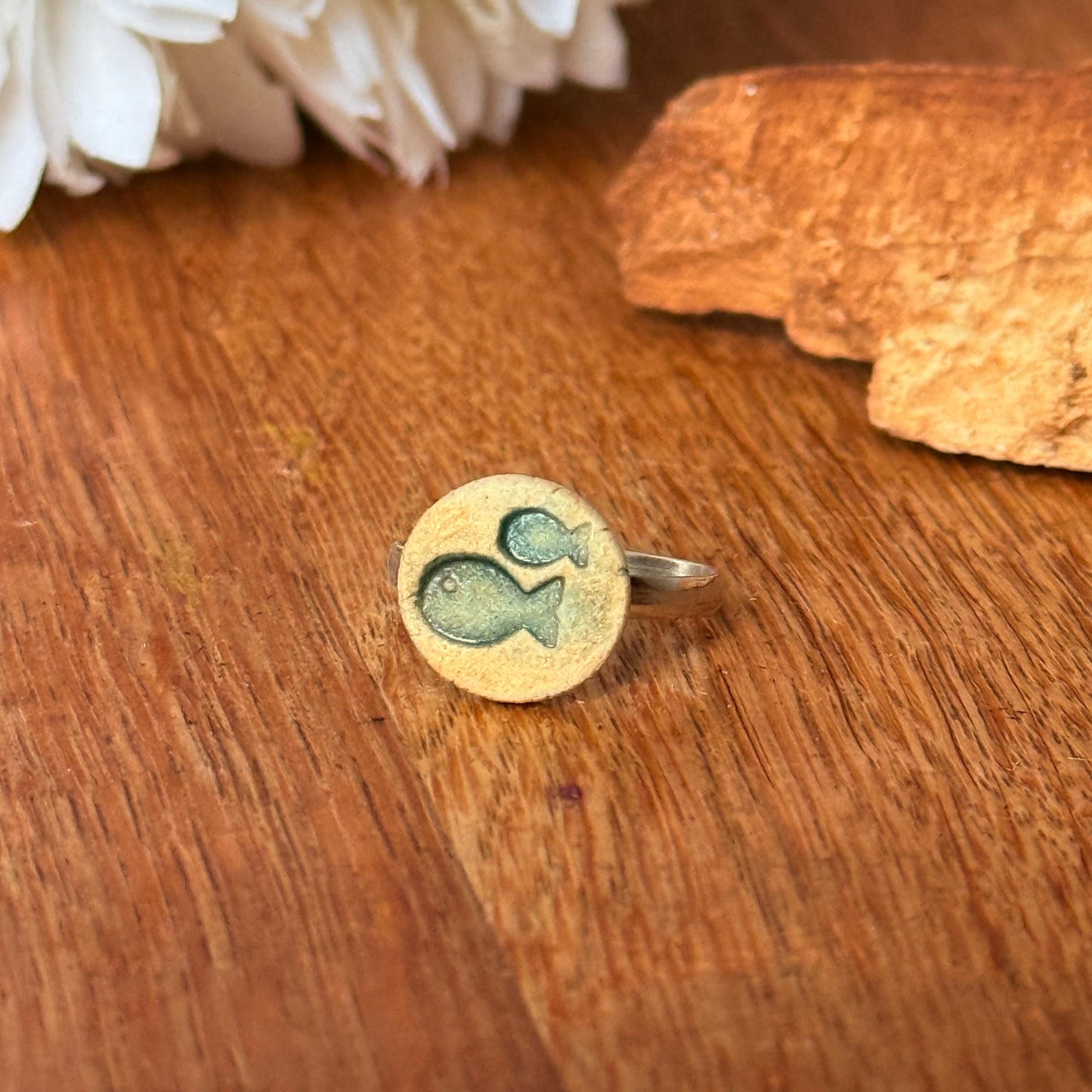 Ring Keramik "Fische"