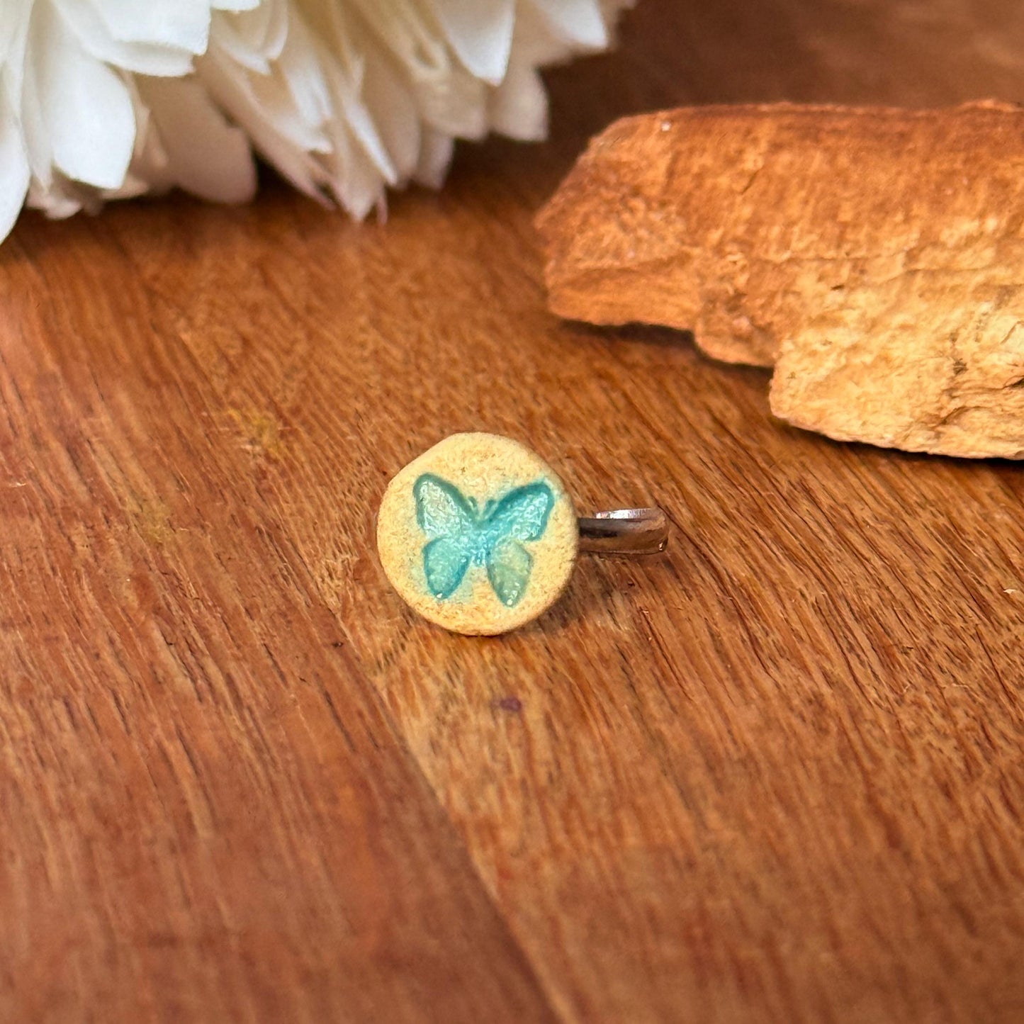 Ring Keramik "Schmetterling"