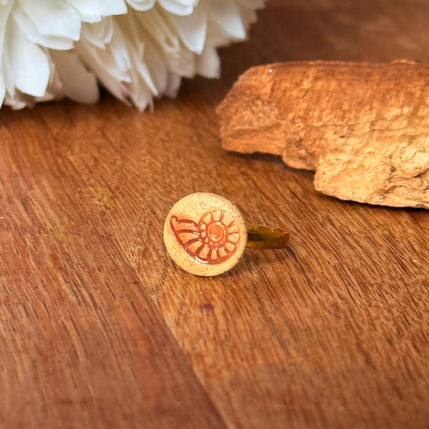 Ring Keramik "Muschel"