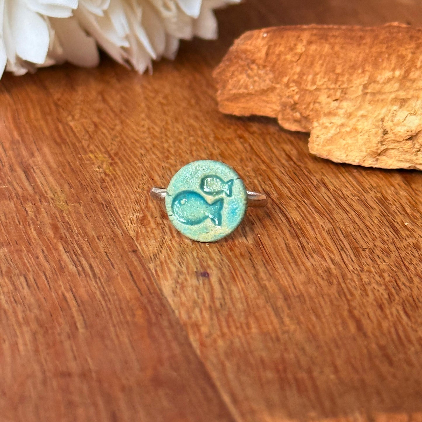 Ring Keramik "Fische"