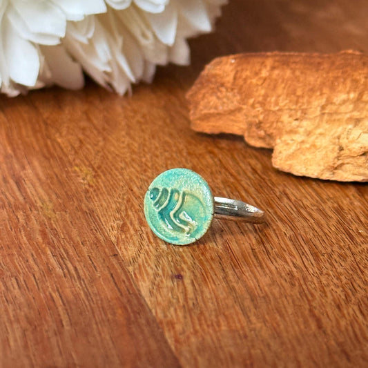 Ring Keramik "Muschel"
