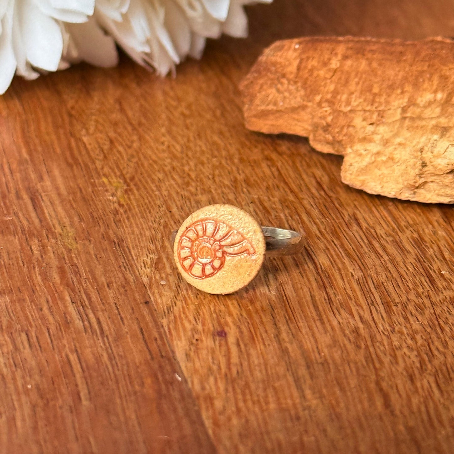 Ring Keramik "Muschel"