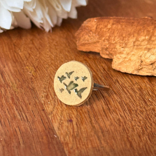 Ring Keramik "Vögel"