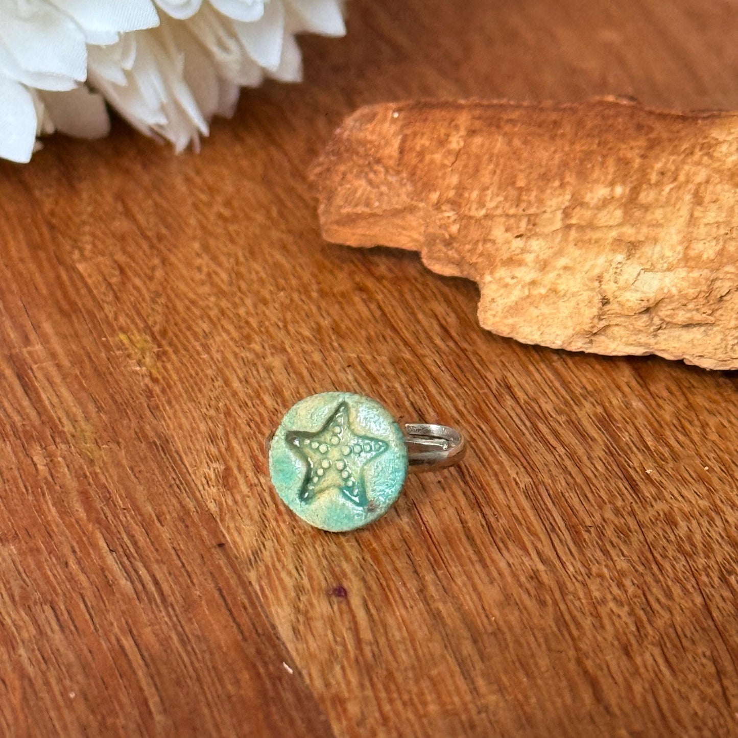 Ring Keramik "Seestern"