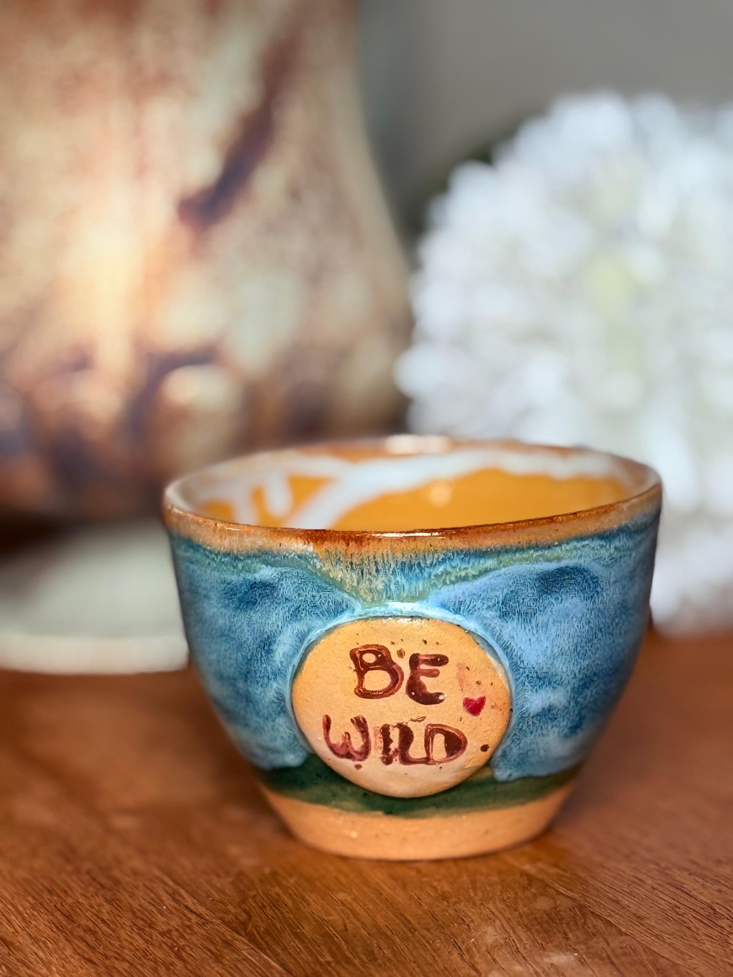 Becher Keramik "Be wild"