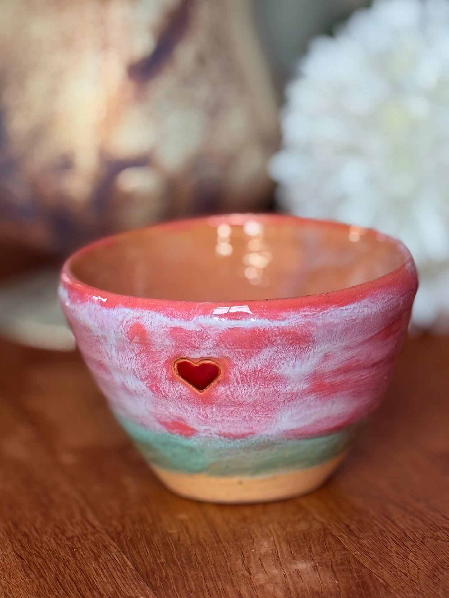 Becher Keramik "Herz"